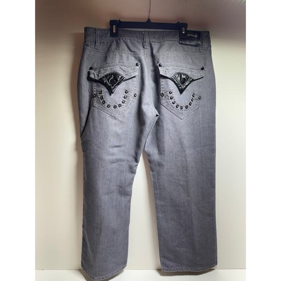 Vintage Y2K Delf Trading Imperious Style Denim Jeans Men’s Sz 42X32 Grunge - Picture 1 of 10
